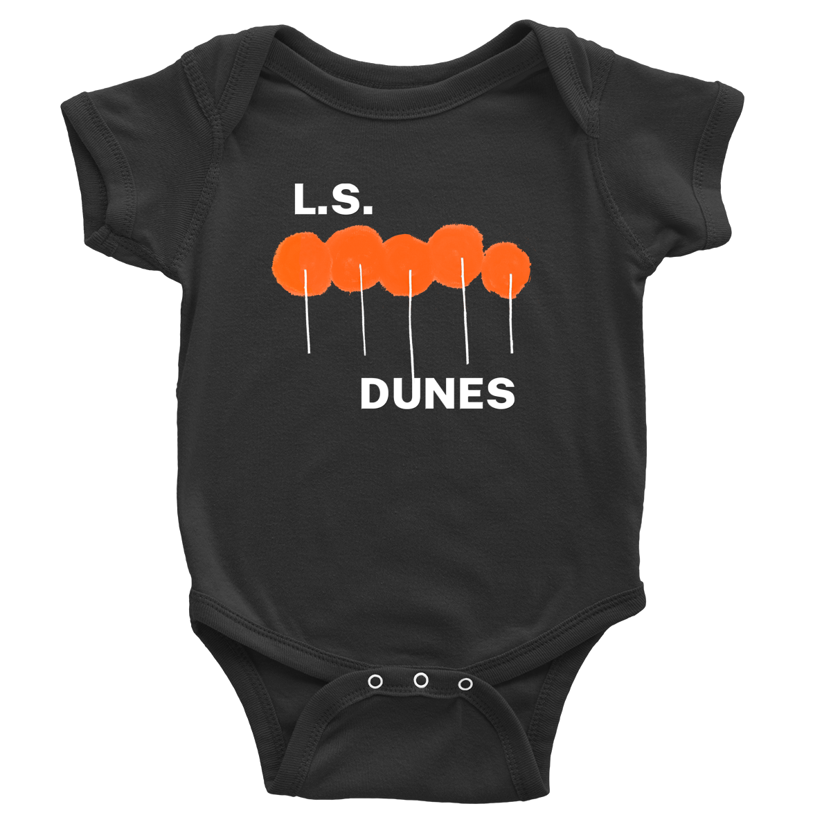 Poppies Onesie (Black)