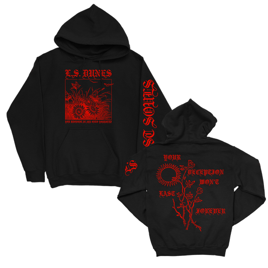 Flowers Pullover Hoodie (Black)