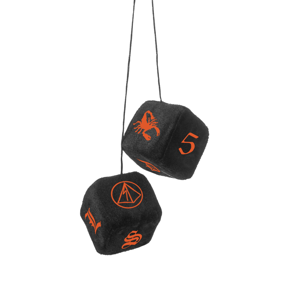 Fuzzy Dice (Black/Orange)