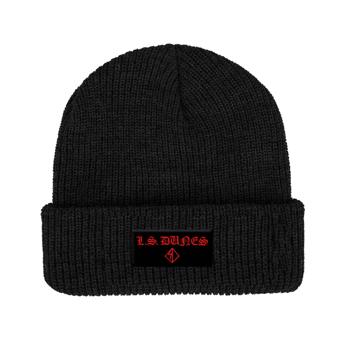 Old English Logo Patch Beanie (Black)