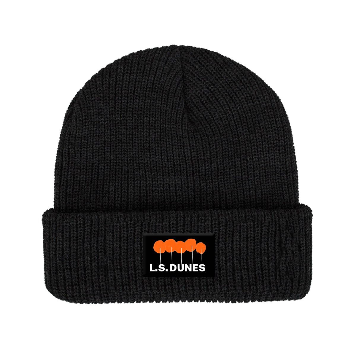 Poppies Patch Beanie (Black)